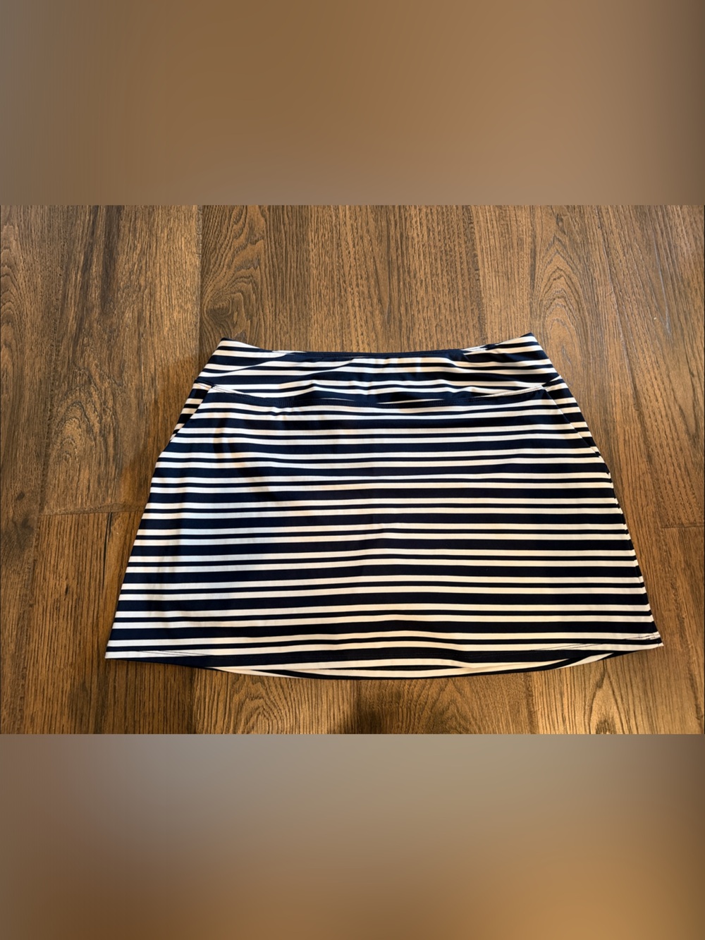 Tommy Bahama Navy & White Striped Skort